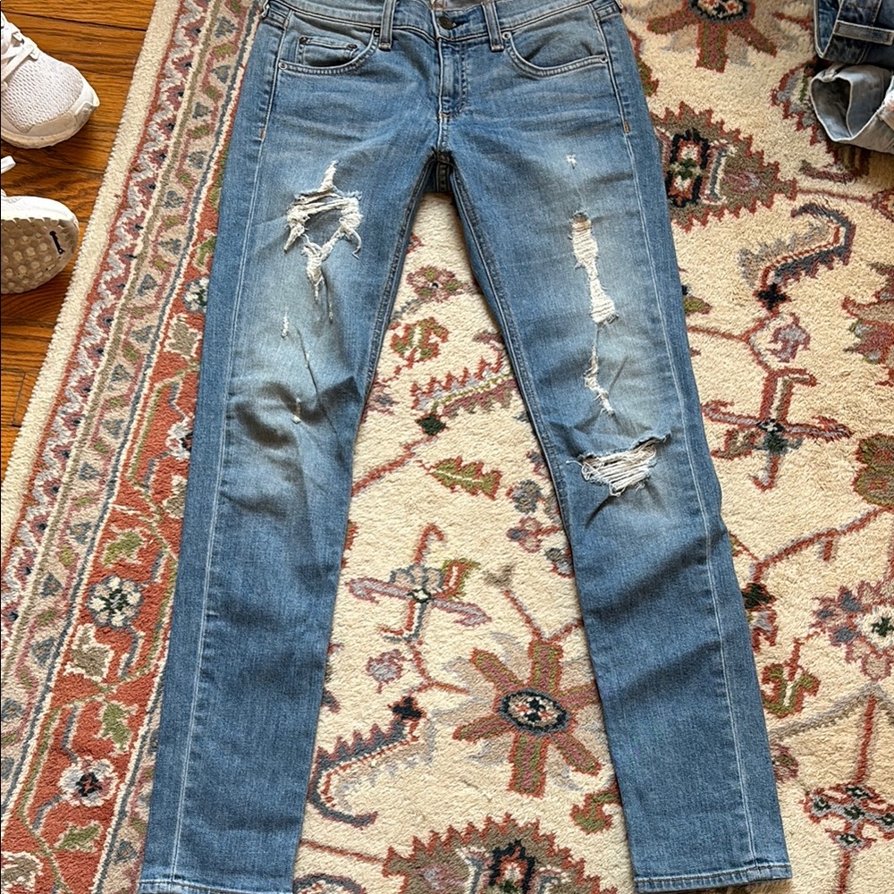 Rag & Bone Distressed Blue Women's Jeans Dre size 25